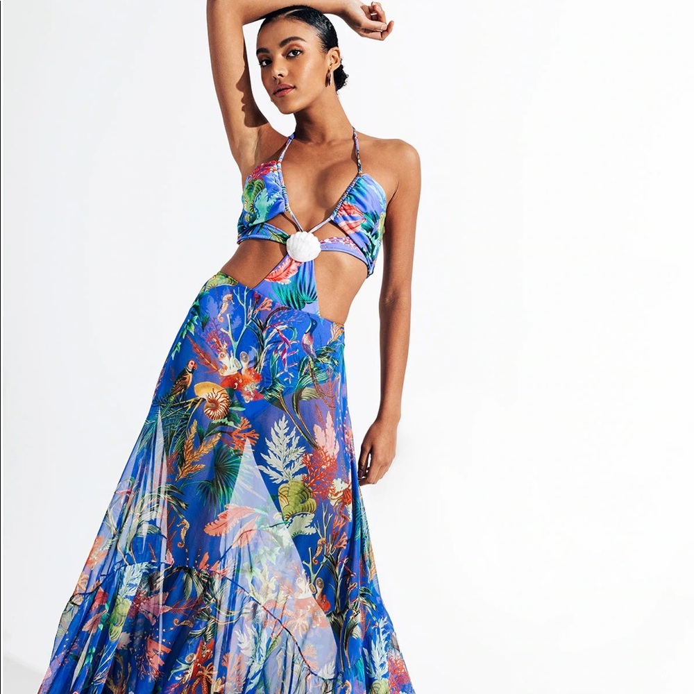 PatBo Oasis Cut-Out Beach Dress